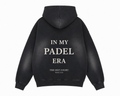 In My Padel Era Zip Hoodie – Sunfade Black