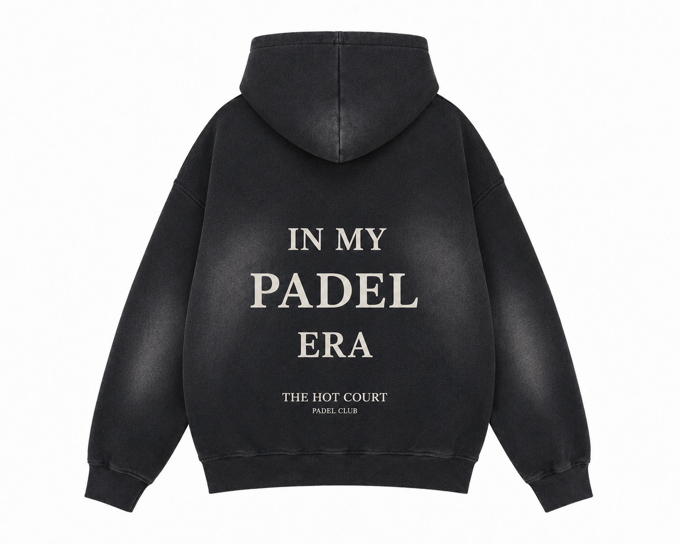 In My Padel Era Zip Hoodie – Sunfade Black
